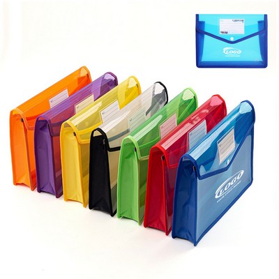 Plastic File Folder with Snap Closure