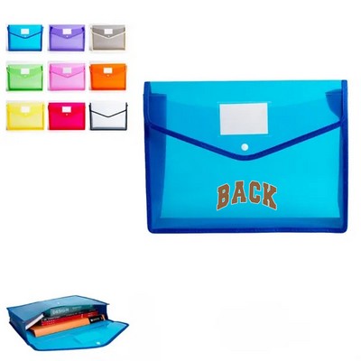 Plastic Envelopes Clear Document Folders